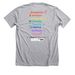 Libraries are for Everyone, a Athletic Heather Premium Unisex Tee (back-view)
