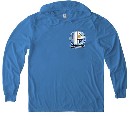 World Cup - Argentina, a Azure Blue Allmade Eco Triblend Hoodie Tee