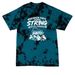 WPtHA Forward Together, a Black/ Teal Crystal Tie Dye Tee