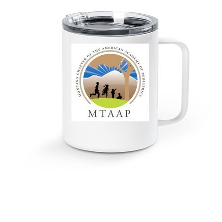MTAAP Travel Mug, a White Stainless Steel Travel Mug