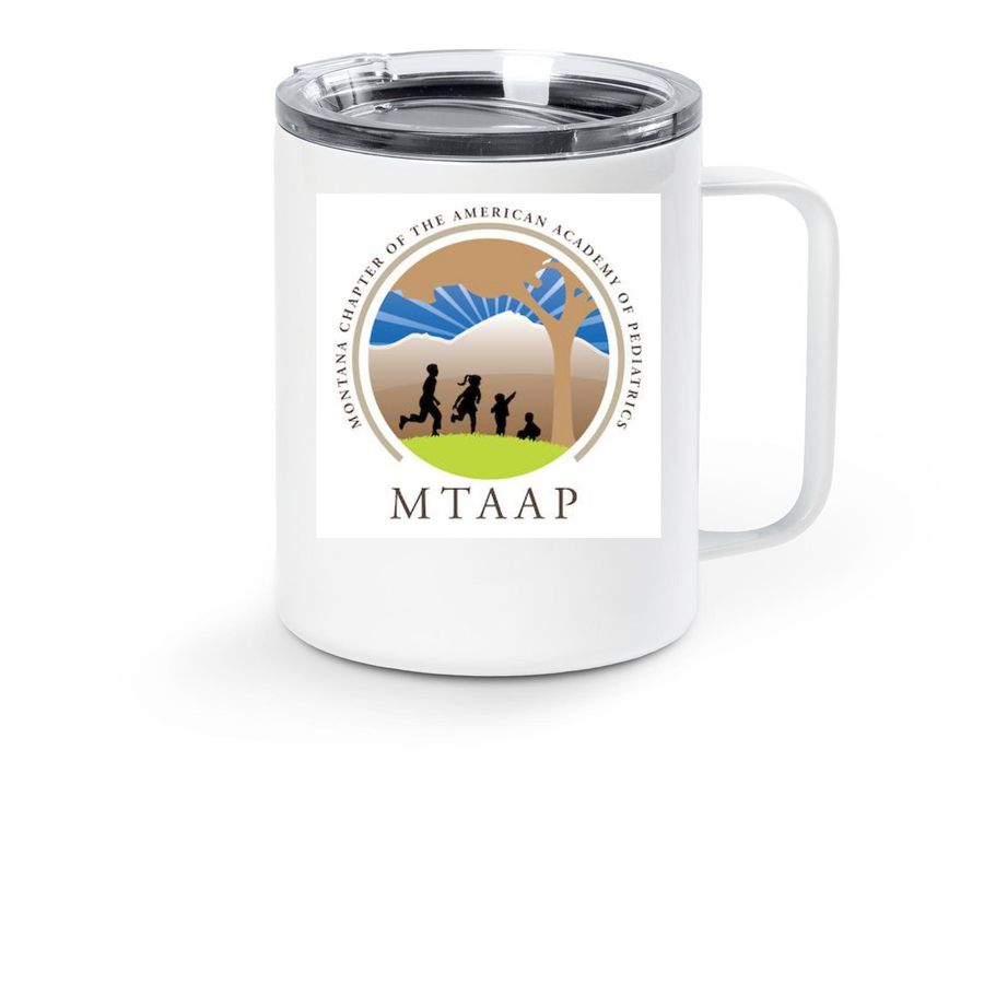 MTAAP Travel Mug, a White Stainless Steel Travel Mug