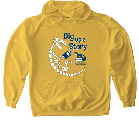 "Dig up a Story" Summer Library Program 2026, a Daisy Softstyle Pullover Hoodie