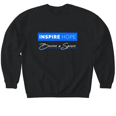 Inspire Hope Box, a Black Softstyle Crewneck Sweatshirt