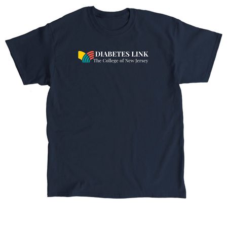 TCNJ Diabetes Link Prints, a Navy Classic Unisex Tee