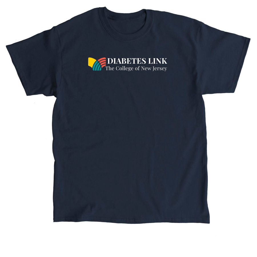TCNJ Diabetes Link Prints, a Navy Classic Unisex Tee