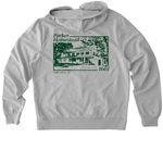 Parker Homestead Light Zip-Up Hoodie, a Granite Grey Heather Allmade Organic French Terry Zip Up Hoodie (back-view)