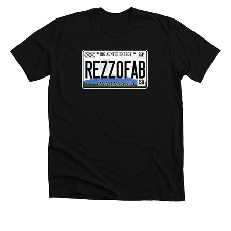 REZZO FAB, a Solid Black Blend Premium Unisex Tee