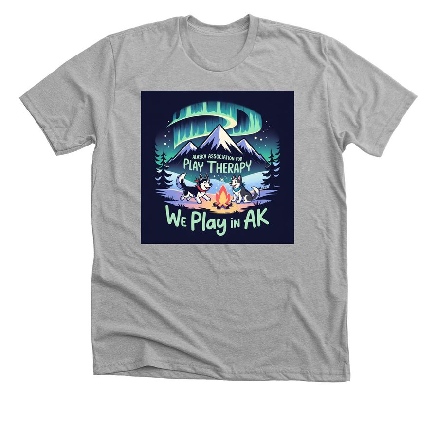 Huskies and Aurora, a Athletic Heather Premium Unisex Tee