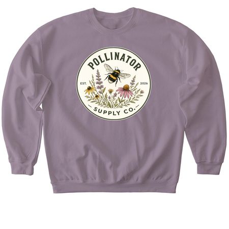 Pollinator Supply Co. Heritage Logo, a Paragon Softstyle Crewneck Sweatshirt