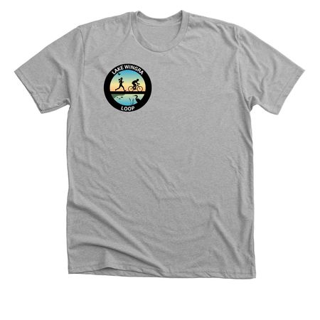 Lake Wingra Loop T-shirts, a Athletic Heather Premium Unisex Tee