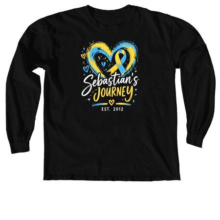 Sebastian?s Journey&nbsp;, a Black Comfort Colors Long Sleeve Tee