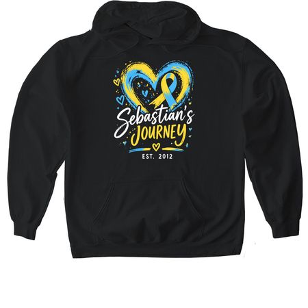 Sebastian?s Journey&nbsp;, a Black Gildan Softstyle Pullover Hoodie
