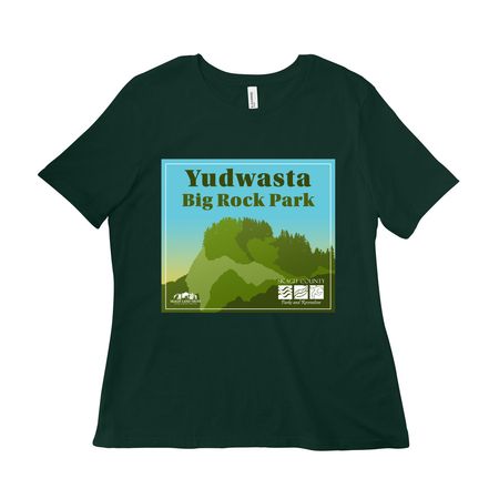 Yudwasta Big Rock Park Commemoration, a Forest Women?s Relaxed Cotton Tee