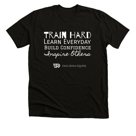 DRE Motto Tee, a Black Heather Premium Unisex Tee