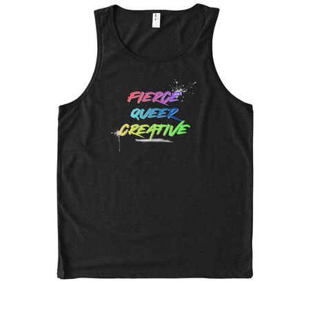 Fierce Queer Creative, a Deep Black Allmade Eco Triblend Tank