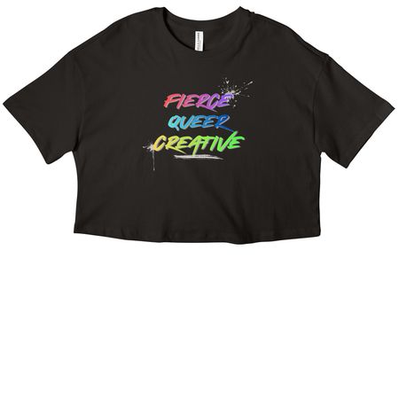 Fierce Queer Creative, a Black Women?s Cropped Cotton Tee