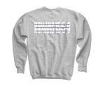 Romans 15:5-6, a Sport Grey Youth Crewneck Sweatshirt (back-view)