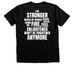 Neverland Stronger, a Black Heather Premium Unisex Tee (back-view)