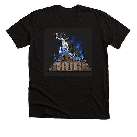 CRBRSK9, a Solid Black Blend Premium Unisex Tee