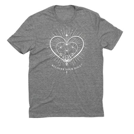 Wear your Awakening (White Logo), a Aluminum Grey Allmade Eco Triblend Unisex Tee