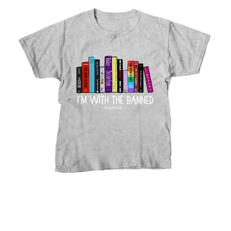 I'm With the Banned, a Sport Grey Youth Unisex Tee