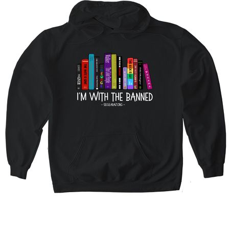 I'm With the Banned, a Black Gildan Softstyle Pullover Hoodie