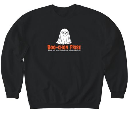 BFCACT Boo-chon Frise!, a Black Softstyle Crewneck Sweatshirt