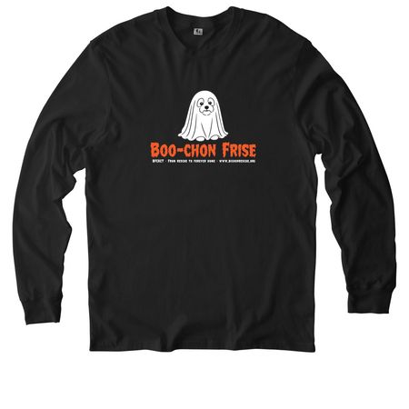 BFCACT Boo-chon Frise!, a Deep Black Allmade Organic Cotton Long Sleeve Tee
