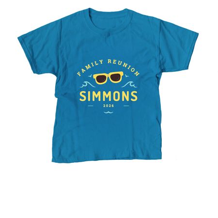 Simmons Reunion Yellow Sunglasses, a Sapphire Youth Unisex Tee