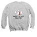 WDR Crew and Hoodie Option, a Sport Grey Crewneck Sweatshirt (back-view)