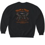 2026 Trunk-or-Treat, a Black Softstyle Crewneck Sweatshirt (back-view)