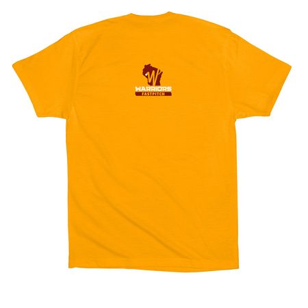 More Than Enough | Warriors Gold, a Gold Premium Cotton Tee (back-view)