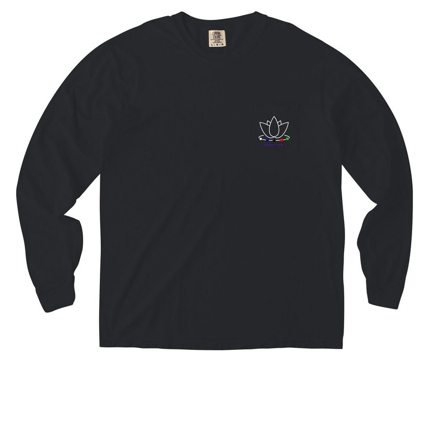 Minimum Pocket Shirt, a Black Comfort Colors Long Sleeve Pocket Tee