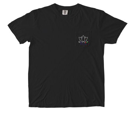 Minimum Pocket Shirt, a Black Comfort Colors Pocket Tee