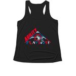 Active Gear, a Black Women's Performance Tank (back-view)