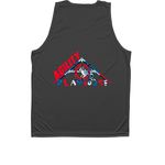 Active Gear, a Iron Grey Unisex Performance Tank (back-view)