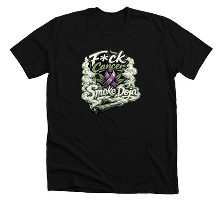 F*ck cancer&nbsp;, a Solid Black Blend Premium Unisex Tee