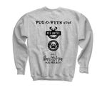 Pug-O-Ween 2026, a Sport Grey Youth Crewneck Sweatshirt (back-view)