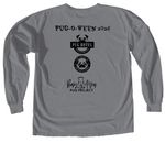 Pug-O-Ween 2026, a Granite Comfort Colors Long Sleeve Tee (back-view)