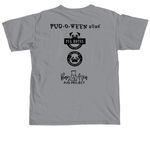 Pug-O-Ween 2026, a Granite Comfort Colors Unisex Tee (back-view)