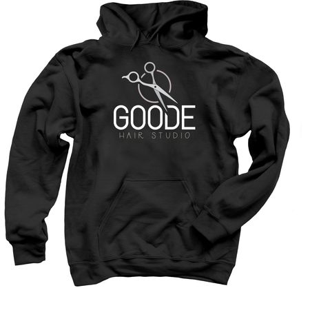 Goode Hair Studio Apparel, a Black Pullover Hoodie