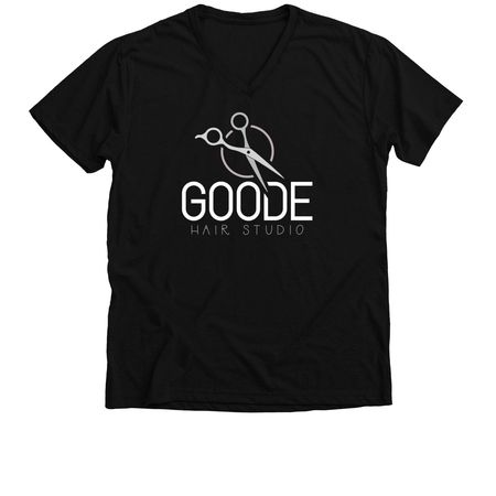 Goode Hair Studio Apparel, a Solid Black Blend Premium V-Neck Tee