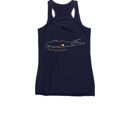 I love my senior, a Navy Women's Racerback