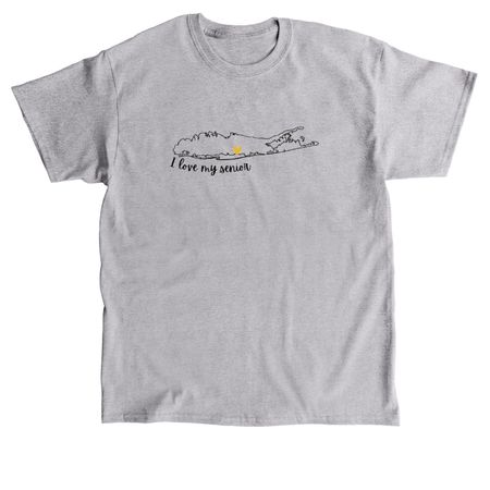 I love my senior, a Sport Grey Classic Unisex Tee