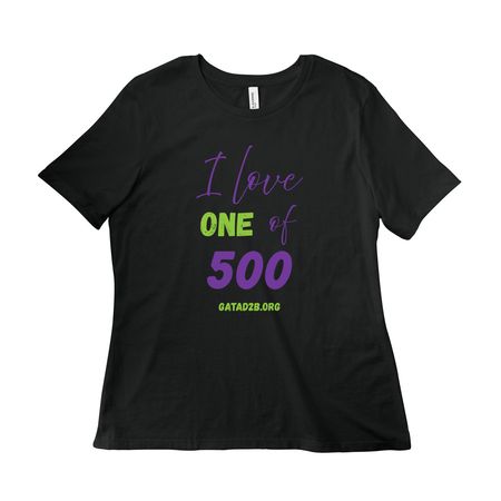 I love 1 of 500, a Vintage Black Women?s Relaxed Cotton Tee