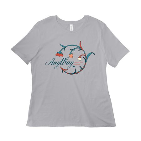 T-Shirts, a Solid Athletic Grey Women?s Relaxed Cotton Tee