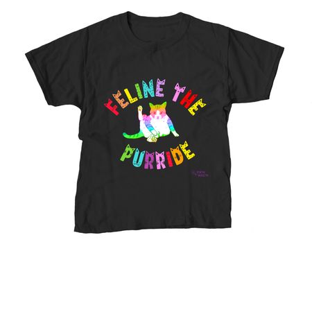 Fix'N Wag'N: Feline the Purride (2025), a Black Youth Unisex Tee