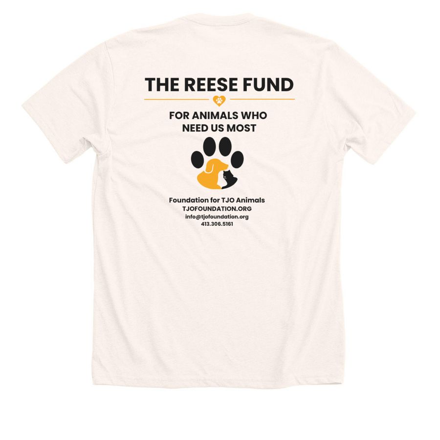 Reese Fund Day of Compassion LE Tee, a Heather Natural Premium Unisex Tee (back-view)