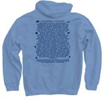 C1TC 2026 Merch, a Carolina Blue Pullover Hoodie (back-view)