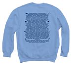C1TC 2026 Merch, a Carolina Blue Crewneck Sweatshirt (back-view)